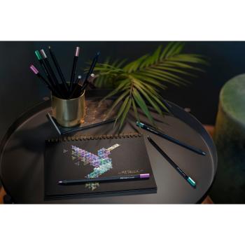 Faber-Castell Buntstifte Black Edition Metallic 12er Kartonetui